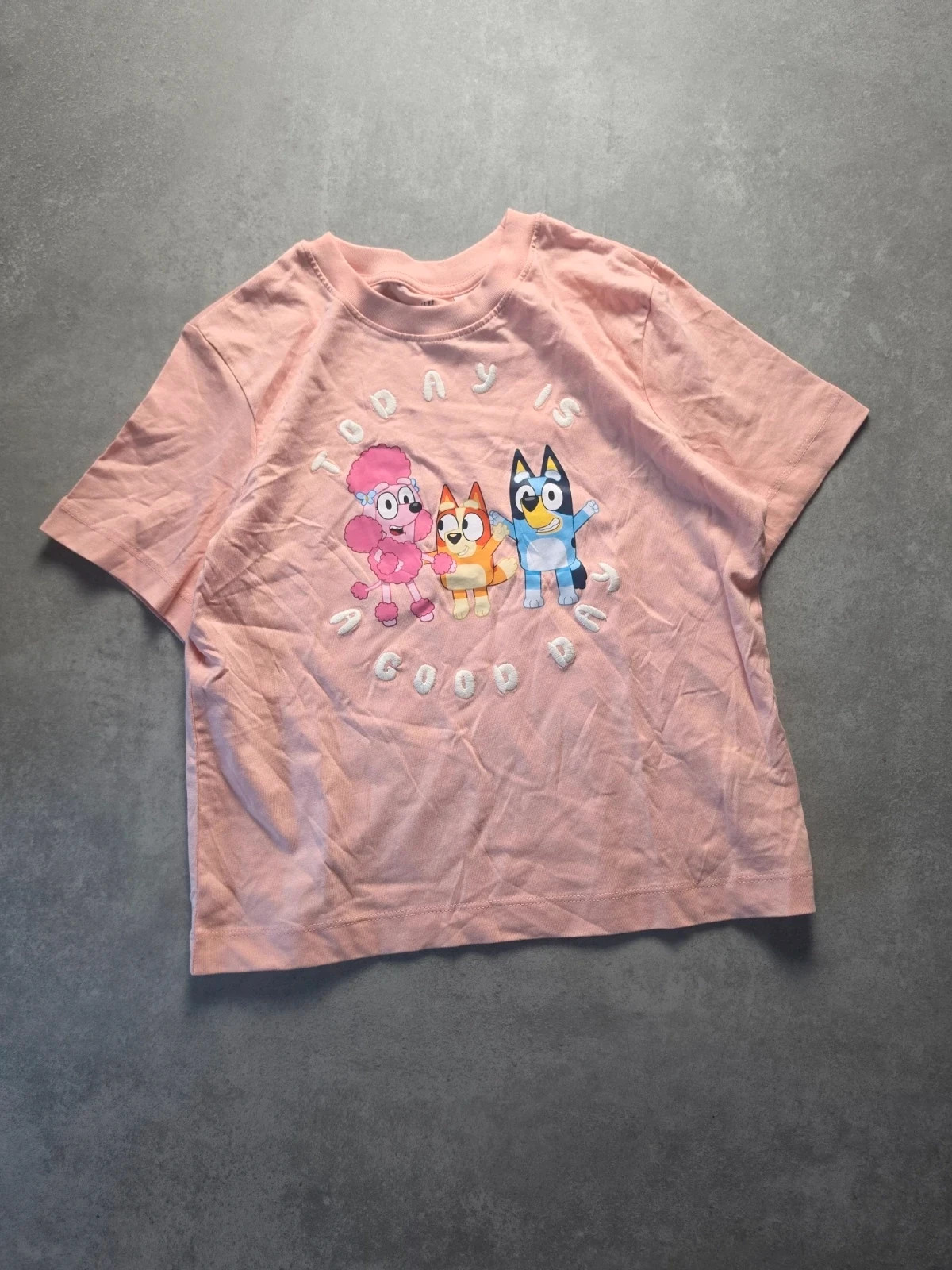 T-shirt H&M Bluey fille rose 6-8 ans HHUS36