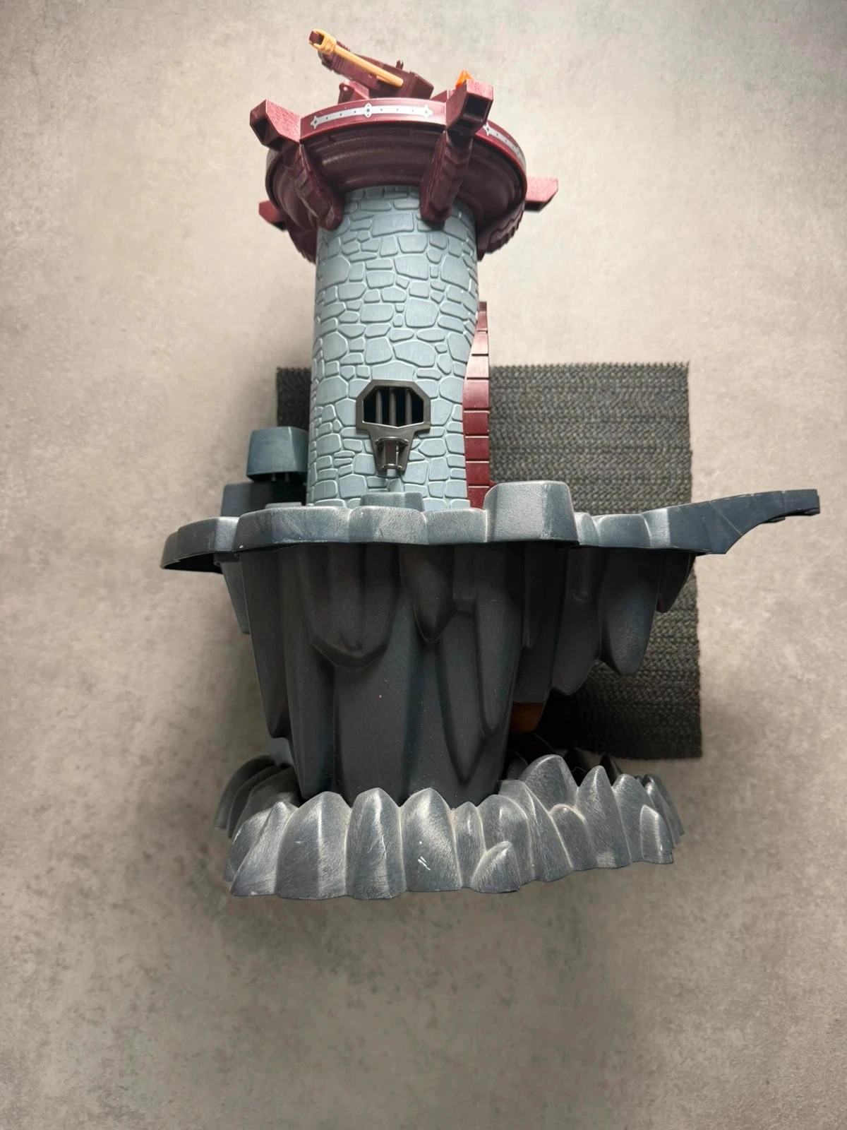 Playmobil tour château fort gris rouge dragon