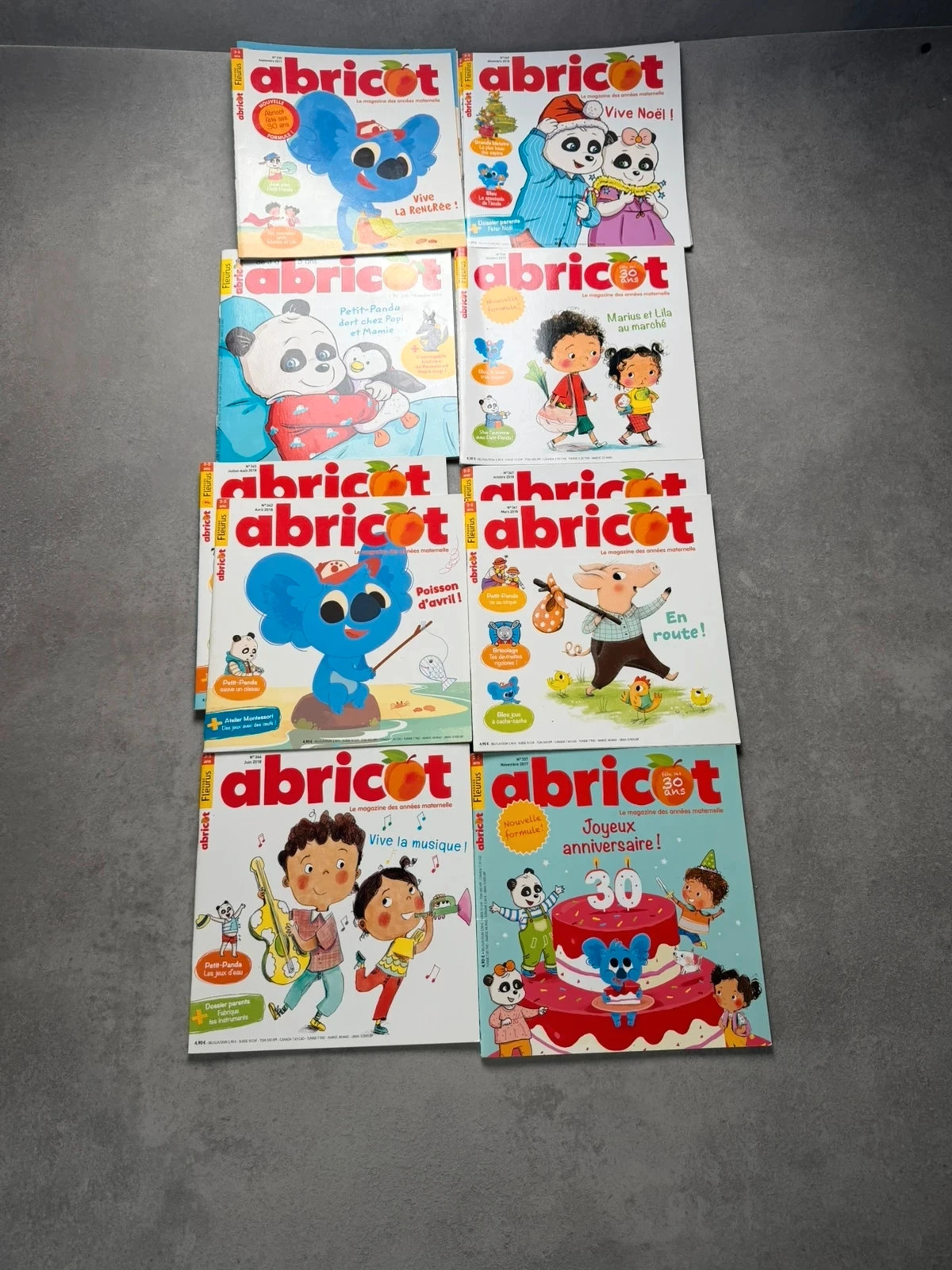 Lot 14 magazines Abricot Fleurus enfant 3-5 ans