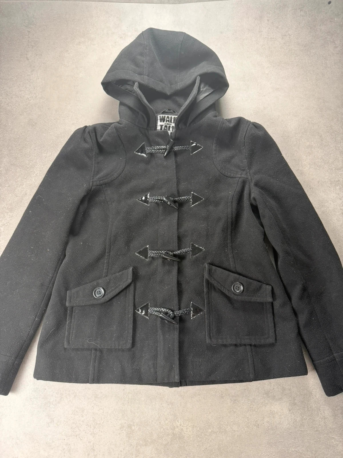 Duffle-coat Walk and Talk noir capuche taille L WAT154