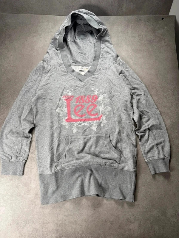 Sweat à capuche Lee gris femme L LER280