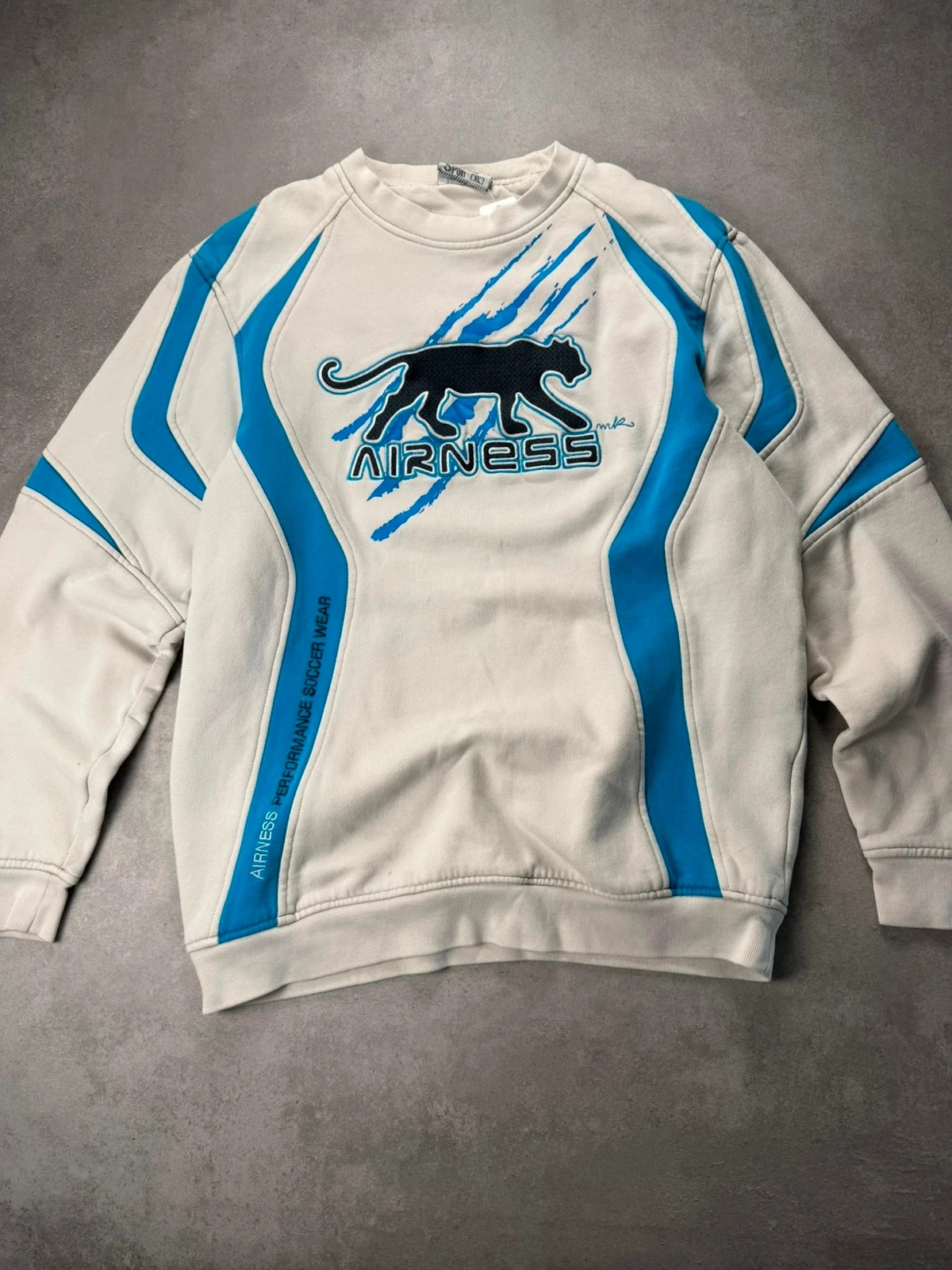Sweat Airness vintage crème bleu XL AIR2364