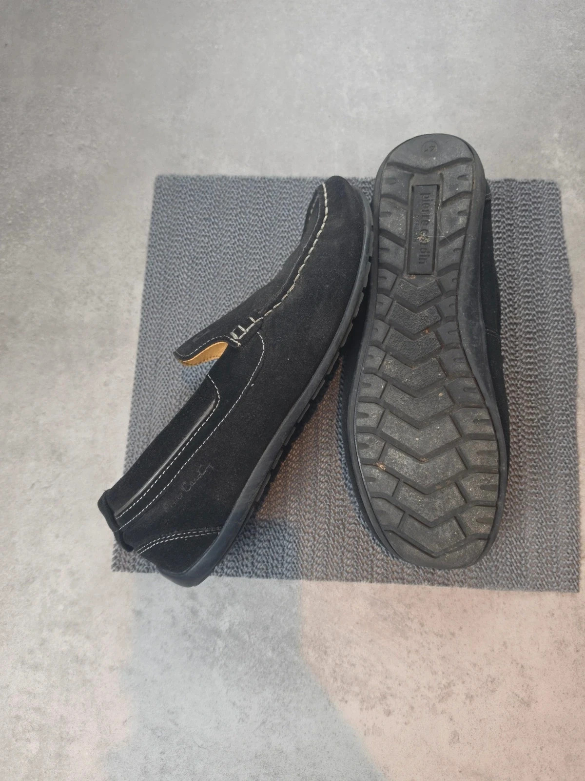Mocassins Pierre Cardin daim noir homme 41