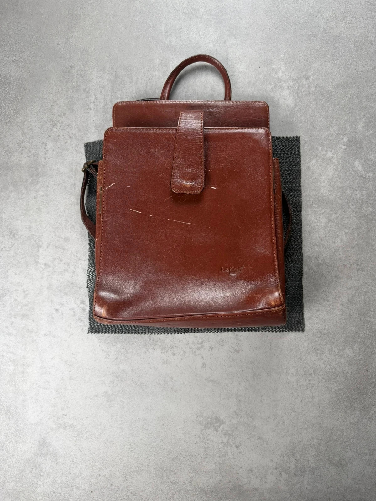 Sac à main Lancel cuir vintage marron