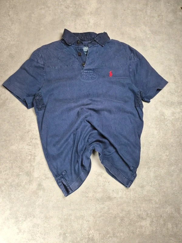 Polo vintage edition limité Ralph lauren Bleu Marine taille S PRL191