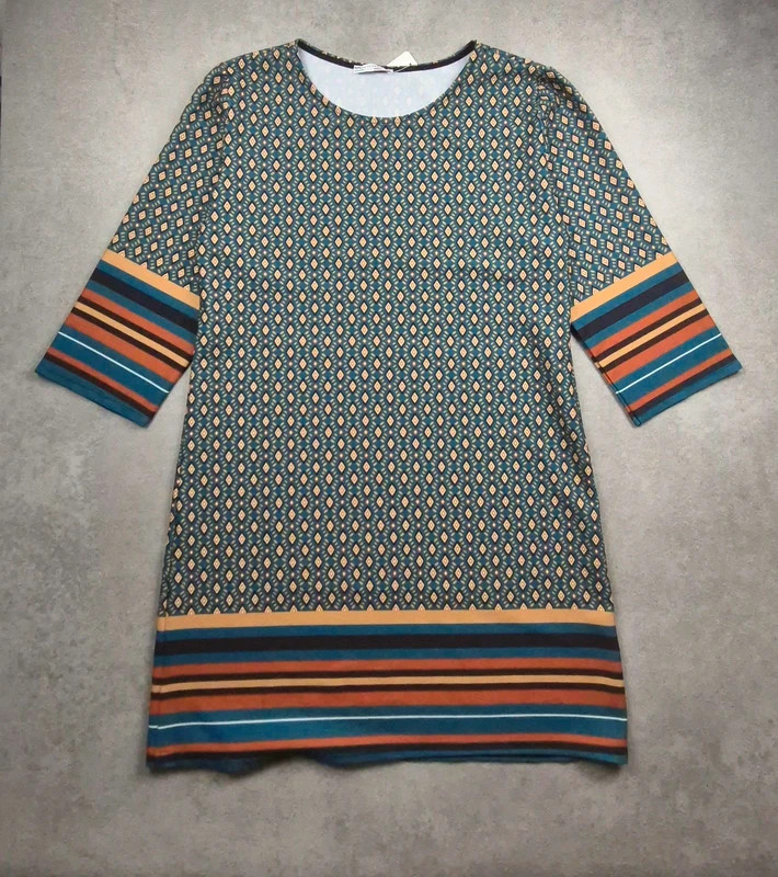Robe Made in italy Bleu Pétrole taille XL